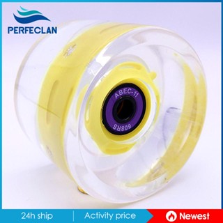 [Perfeclan] ล้อสเก็ตบอร์ด ลองบอร์ด LED แฟลช PU 70 มม. สําหรับสเก็ตบอร์ดสองแถว