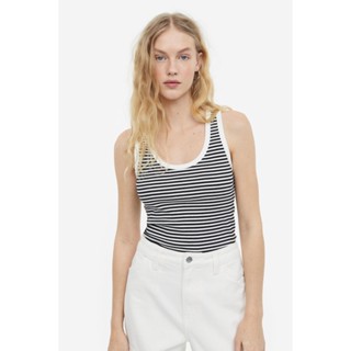 H&amp;M  Woman Ribbed cotton vest top 1131782_1