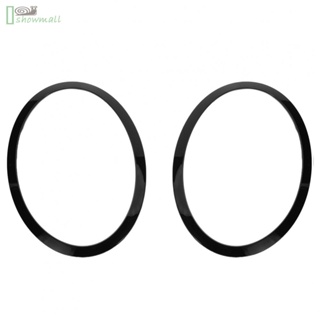 [ISHOWMAL-TH]Frame HEADLIGHT TRIM RING LEFT+RIGHT SET 2pcs 51712355791 Bright BLACK-New In 8-