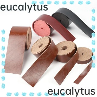 Eucalytus1 สายนาฬิกาข้อมือหนัง สีดํา แดง น้ําตาล สําหรับทําเครื่องประดับ DIY