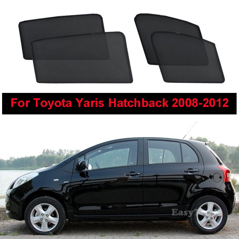 ม่านบังแดดแม่เหล็ก ด้านหน้า และด้านหลัง สําหรับ Toyota Yaris Hatchback 2005-2011