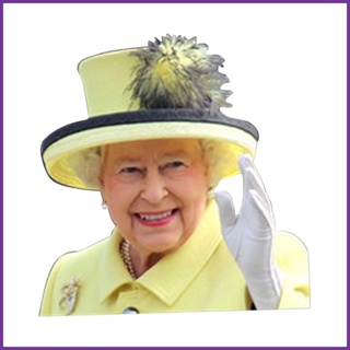 สติกเกอร์ กันน้ํา ลาย Queen Elizabeth สําหรับติดตกแต่งหน้าต่างรถยนต์