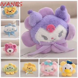 Ivanes พวงกุญแจ จี้ตุ๊กตาการ์ตูนอนิเมะ My Melody Kuromi Kuromi สตรอเบอร์รี่ หมีน่ารัก หลากสี