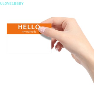 Ulove1bsby สติกเกอร์ฉลาก ลาย Hello My Name 5 แผ่น สําหรับติดของขวัญ