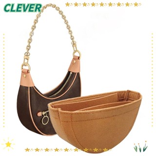 Clever กระเป๋าถือ กระเป๋าเครื่องสําอาง ทรงโท้ท ทนทาน อุปกรณ์เสริม สําหรับ LV Loop Moon