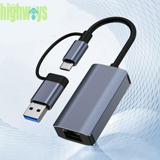 อะแดปเตอร์แปลงอีเธอร์เน็ต USB C/USB 3.0 สําหรับคอมพิวเตอร์ แล็ปท็อป [highways.th]