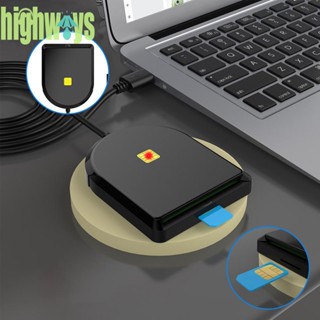 เครื่องอ่านซิมการ์ด DOD CAC USB 2.0 SD TF แบบพกพา สําหรับธนาคาร ไปรษณีย์ สํานักงาน [highways.th]