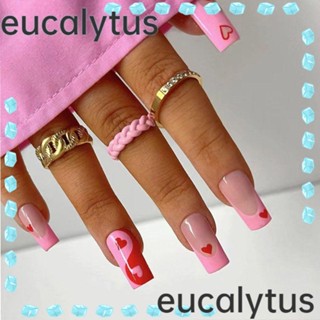 Eucalytus1 เล็บปลอม ถอดออกได้ DIY 24 ชิ้น