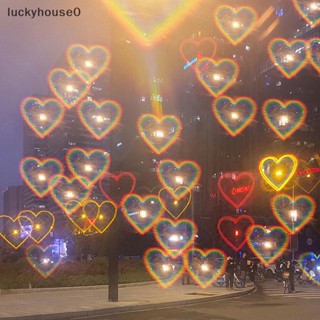 Luckyhouse0^^ แว่นตากันแดดแฟชั่น รูปหัวใจ เปลี่ยนสีตามแสง ตอนกลางคืน สําหรับผู้หญิง