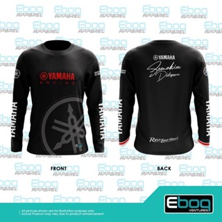 [พร้อมส่ง] เสื้อยืดไมโครไฟเบอร์ YAMAHA Black 01 Eboq Sublimation AD Baju YAMAHA Jersi YAMAHA YAMAHA 04