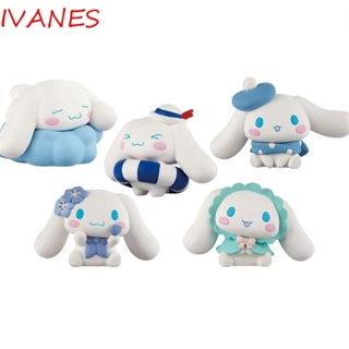 Ivanes โมเดลฟิกเกอร์ PVC รูปการ์ตูนอนิเมะ Cinnamoroll ของขวัญวันเกิด ของเล่นสําหรับเด็ก