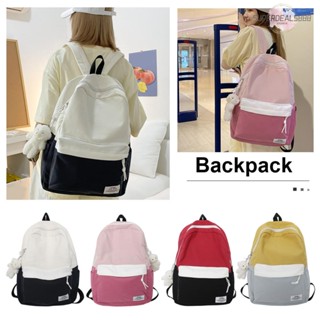 [SuperDeals888.th] Mochila กระเป๋าเป้สะพายหลัง ผ้าแคนวาส ใส่แล็ปท็อปได้ ความจุขนาดใหญ่ สไตล์เกาหลี สําหรับผู้หญิง