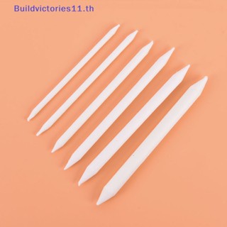 Buildvictories11 แท่งตอสติ๊ก ถ่านชาร์โคล สีขาว สําหรับวาดภาพ ร่างภาพ 6 ชิ้น ต่อชุด