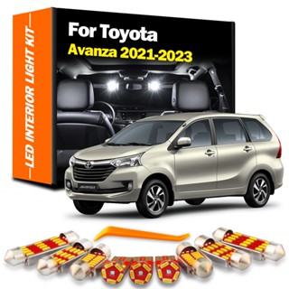 ชุดไฟ LED ติดป้ายทะเบียนรถยนต์ สําหรับ Toyota Avanza 2021 2022 2023 7 ชิ้น