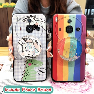 Cartoon Kickstand Phone Case For ZTE-Nubia Z50S Pro Silicone Waterproof Back Cover Anti-dust Dirt-resistant glisten Soft Case