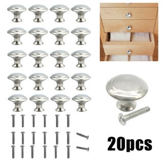 20pcs New Stainless Steel Door Knob Cabinet Handles Cupboard Drawer Kitchen DIY