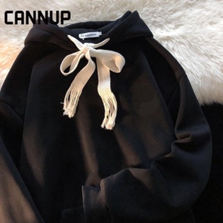 Cannup เสื้อผ้าผู้ญิง แขนยาว เสื้อฮู้ด คลุมหญิง สไตล์เกาหลี แฟชั่น A28J0TO