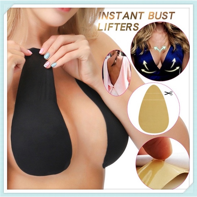 Reusable Push Up Bra ที่มองไม่เห็นเทปหัวนมเทป Push Up Bra Reusable Nipple Pad หัวนม Push Up เทป