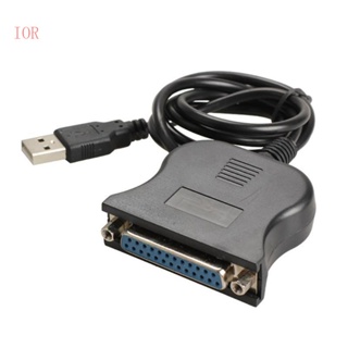 Ior สายเคเบิลอะแดปเตอร์แปลง USB2 0 เป็น DB25 25Pin 80 ซม. เป็น 1284 แบบเปลี่ยน สําหรับเครื่องพิมพ์