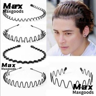 Maxg 3/5/6/10 PC ที่คาดผม แบบหยัก สีดํา ขายดี สไตล์อลิซ