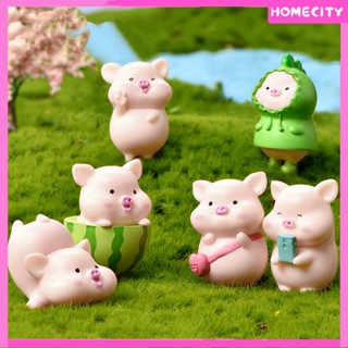 [พร้อม] หมูน่ารัก ภูมิทัศน์ไมโคร บอนไซ พืชอวบน้ำ การตกแต่ง การตกแต่ง สัตว์ขนาดเล็ก งานฝีมือตกแต่ง