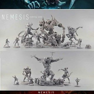 ของแท้ โมเดลฟิกเกอร์ เกมกระดาน Warhammer Chess Dragon Dungeon Country Medieval DND Running Group 1