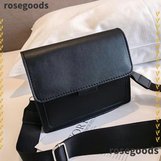 Rosegoods1 กระเป๋าสะพายไหล่ สะพายข้าง หนัง ทรงสี่เหลี่ยม ขนาดเล็ก สไตล์เกาหลี คลาสสิก สําหรับผู้หญิง