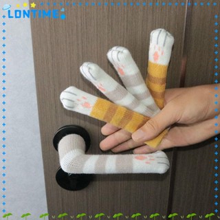 Lontime ถุงมือป้องกันมือจับประตู ป้องกันการชน ลายกรงเล็บแมว สําหรับห้องนั่งเล่น 4 ชิ้น