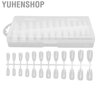 Yuhenshop 240pcs Nail Tip DIY Art Transparent Tips Extension Artificial