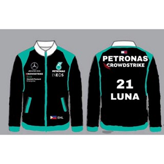 เสื้อแจ็กเก็ตแขนยาว แบบแห้งเร็ว แต่งซิป สําหรับผู้ชาย 2023 Benz F1