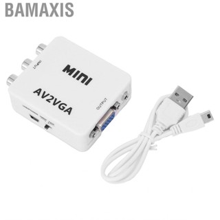 Bamaxis HD 1080P Mini Video Converter AV To VGA  TV Adapter With Data