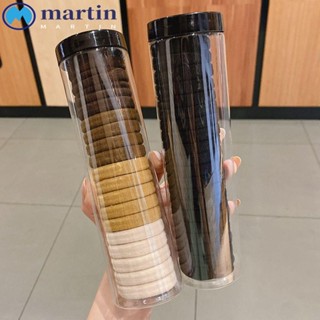 Martin ยางมัดผมหางม้าน่ารัก สีพื้น ไร้รอยต่อ สําหรับผู้หญิง 5 20 ชิ้น