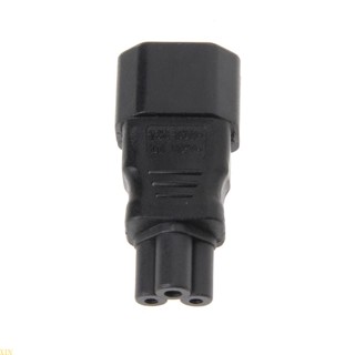 Xin อะแดปเตอร์แปลงปลั๊กไฟ IEC 320 C14 3-Pin Male เป็น C5 3-Pin Female