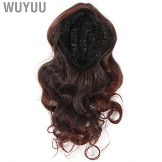 Wuyuu Long Wavy Wig Synthetic With Air Bangs For Women Cosplay Party