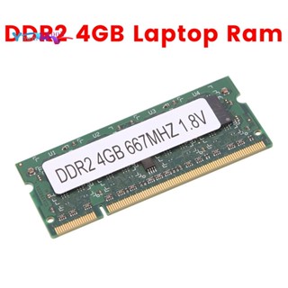 หน่วยความจําแล็ปท็อป DDR2 4GB 667Mhz PC2 5300 SODIMM 1.8V 200 Pins สําหรับ Intel AMD