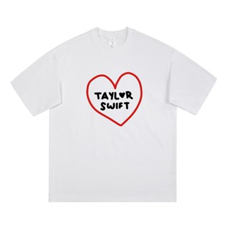 (ส่วนลดร้านใหม่) เสื้อยืด Taylor Swift ฤดูร้อนผ้าฝ้ายหลวมสำหรับผู้ชายและผู้หญิง