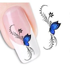 Nail Art Sticker Water Transfer Stickers Butterfly Decals Tips Decoration Clearance sale