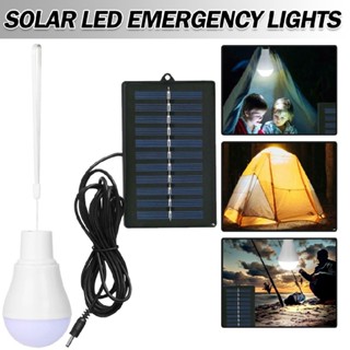 New Garden Solar Panel Shed Light Outdoor Pendant Lamp LED-Camping Tent Bulb