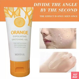 MINTOX Orange Body Lotion Scrub Exfoliating Gel Face Body Facial Exfoliating Scrub ทำความสะอาดผิว [hotmax]