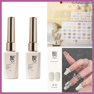 Qingnengliang (สี 01-15 ) ยาทาเล็บ Uv Gel Candy Color Joker Cute Nifty Creamy White Phototherapy Glue French Macaron 15 Color Nail Polish Glue cod