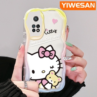 เคสมือถือ แบบนิ่ม แบบใส ลายการ์ตูนหมี แมว กันกระแทก สําหรับ Xiaomi 10T Pro Poco F3 Poco F4 Redmi K50 K40 Pro K40s