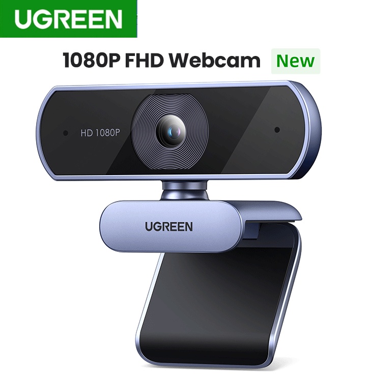 Ugreen กล้องเว็บแคม 1080P Full HD 2K แล็ปท็อป กล้อง Usb กล้องเว็บแคม พร้อมไมโครโฟนคู่ สําหรับ Youtube Zoom การโทรวิดีโอ