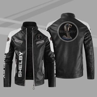 MUSTANG Shelby LOGO jacket windbreaker GT500 car driving leather long-sleeved thin section rainproof jacket