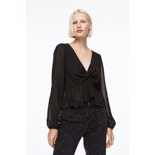 H&amp;M  Woman Balloon-sleeved peplum blouse 1120882_1