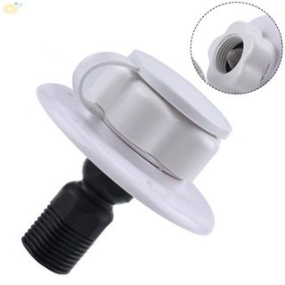 【VARSTR】Water Inlet 76.5 Mm Connector For Fresh Water System G1/2 Thread Hose White