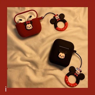 เคสหูฟังซิลิโคนนิ่ม ลายไวน์แดง สําหรับ AirPods3 Pro2 Apple airpods1 2