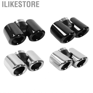 Ilikestore Quad Exhaust Tip  Tail Throat Carbon Fiber Cool Design for Car