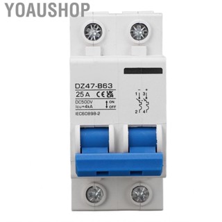 Yoaushop Type Circuit Breaker 2P DC 500V Miniature 25A Protection