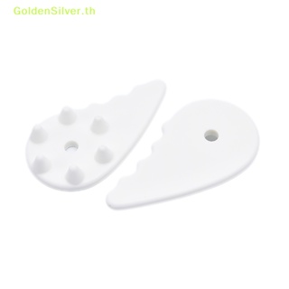 Goldensilver แผ่นกัวซาเซรามิค สีขาว สีเงิน สําหรับนวดคอ บําบัดความดัน