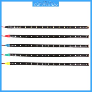Pop สายไฟ LED 15 ดวง SMD 30 ซม. กันน้ํา สําหรับตกแต่งรถยนต์